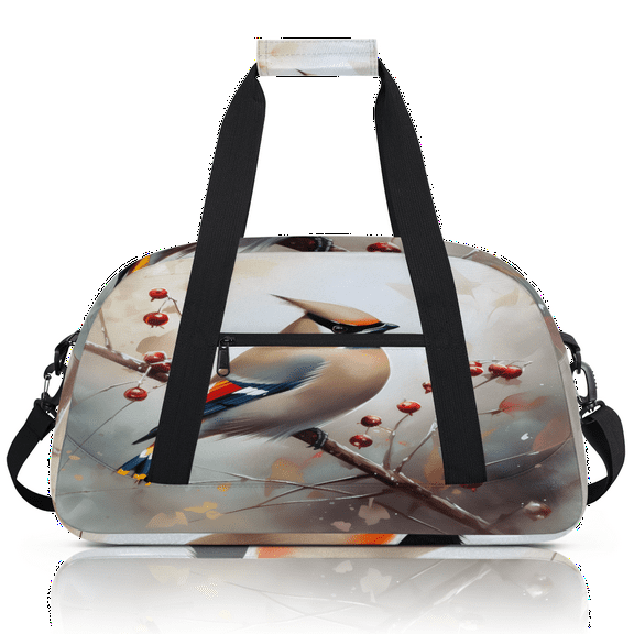 Herdesigns Birds Sports Duffle Bag for Women & Men, Vintage Gym Bag Dance Bag Overnight Bag Carry On Weekender Travel Bag