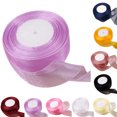 thumbnail image 2 of Coofit Gift Wrap Ribbons Fashion Clear Decorative Satin Ribbons DIY Craft Ribbons, 2 of 4