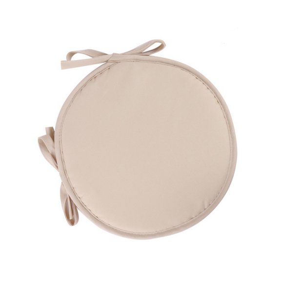 Chair Seat Pad Bistro Round Chair Seat Pad Cushions Tie-on Kitchen Dining Removable Cover