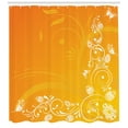 thumbnail image 3 of Ambesonne Orange Shower Curtain, Easter Themed Ornate, 69"Wx84"L, Orange Yellow White, 3 of 3