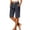 Dark blue, variant on Women's Linen Blend Knee Length Shorts Elastic Waist Loose Casual Walking Shorts with Pockets Side Button Detail Summer by Yigetop Blackish Green L