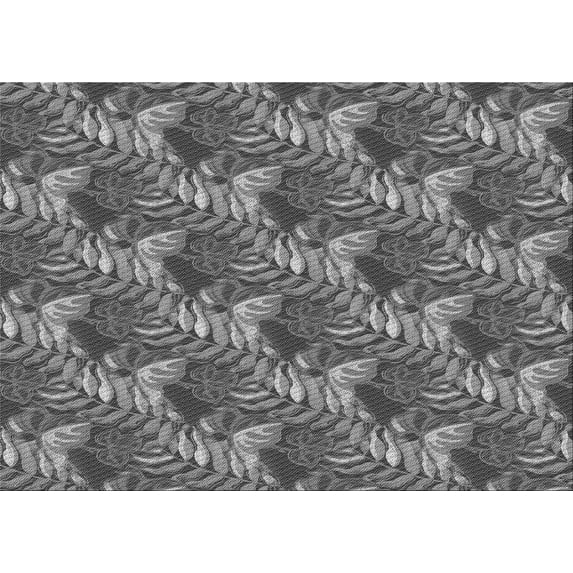 Ahgly Company Machine Washable Indoor Rectangle Transitional Gray Wolf Gray Area Rugs, 7' x 9'