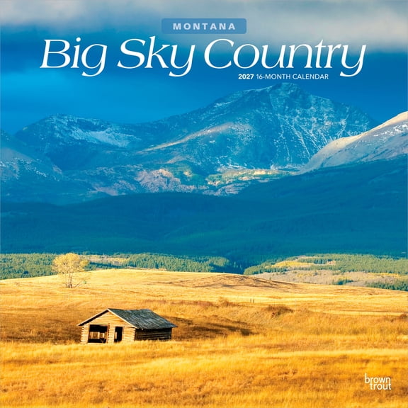 Montana Places | 2027 12x24" (Hanging) Wall Calendar | Plastic-Free | BrownTrout