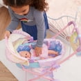 thumbnail image 5 of Olivia's Little World Magical Shimmer Deluxe 2-in-1 Baby Doll Stroller with Matching Mini Diaper Bag, Iridescent Rainbow, 5 of 15