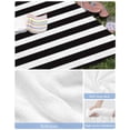 thumbnail image 6 of Black Striped Beach Towels Oversized Super Absorbent, Modern Farmhouse Black White Stripes Lightweight Bath Towel Quick Dry Sets For Bathroom/Pool/Rv Camping/Beach Play/Gym Room/Picnic 23"x47", 6 of 8