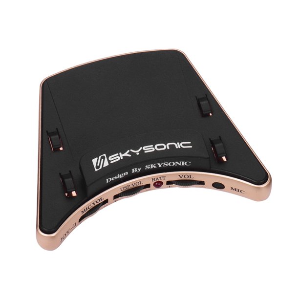 Recoger JOY-II Guitarra acústica Pastilla Soundhole Piezo + Mic Modos de pastilla doble con controles de volumen Instalación fácil para guitarras tradicionales clásicas de 36-42 pulgadas SKYSONIC Recoger