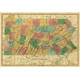 thumbnail image 2 of Finley 24x18 White Modern Wood Framed Museum Art Print Titled - Pennsylvania - Finley 1829, 2 of 4