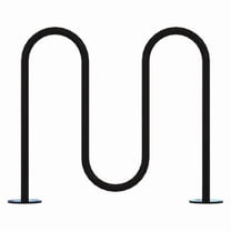 Madrax Bike Rack,Black,36" H,39" L,Steel QS-WP36-5-SF-B