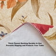 thumbnail image 6 of Multicolor Floral Indoor Outdoor Vinyl Tablecloth with Flannel Backing, Traditional Tapestry Flower Wipe Clean Vinyl Flannel Backed Tablecloth, 60” x 102” Oblong/Rectangle, 6 of 6