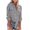 long sleeve shirts-Black, variant on Striped Long Sleeve Shirt Women Button Down Collar Shirts With Pockets Loose Fit V Neck Tops Fall Casual Blouses