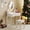 Macaroon White, variant on Kids Vanity Table and Chair Set, Princess MDF Dressing Table with 3-Color LED Lighted Mirror and 3 Drawers, Lovely Waved Design for Toddler's Bedroom and Playroom Decor, Macaroon Yellow