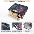 thumbnail image 3 of FORMRS Womens Corduroy Tote Bag Crossbody Shoulder Handbag with Pocket, Glowing Jellyfish, 3 of 7