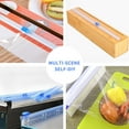 thumbnail image 2 of 6 pcs Plastic Wrap, Aluminum Foil and Wax Paper Dispenser Cutter, Reusable Tin Foil & Cling Wrap & Parchment Paper Dispe, 2 of 5