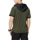 thumbnail image 5 of Camiseta de manga corta con capucha y sudadera para hombre, camiseta, verde militar, negro, XL Scienceny AP002510-04, 5 of 7