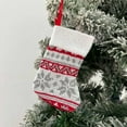 thumbnail image 6 of HBBKVI Knitted Christmas Stockings Wool Snowflake Mini Christmas Socks Christmas Tree Ornaments Bag, 6 of 8