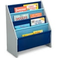 thumbnail image 6 of Delta Children Sling Book Rack Bookshelf - Easy-to-Reach Storage for Books, Magazines or Coloring Books - Ideal for Playrooms & Homeschooling, Grey/Blue&nbsp;, 6 of 11