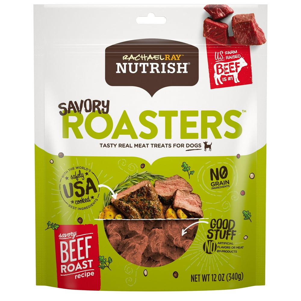 Rachael Ray Nutrish Savory Roasters Grain Free Dog Treats, Savory Beef