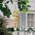 thumbnail image 5 of Bfogop Hanging Metal Bell Cluster with Jute Rope Handmade Rustic Jingle Bells for Wall, Door & Farmhouse Decor Vintage Harmony Bells for Christmas Decor, Indoor Garland Metal Wall Art, 5 of 5