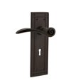 thumbnail image 1 of Nostalgic Warehouse 765078 Mission Plate with Keyhole Non-Handed Swan Lever Privacy, Backset Size: 2.75", Oil-Rubbed Bronze, 1 of 3