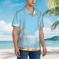 thumbnail image 3 of Disketp Cute Pink Mushrooms Hawaiian Shirts for Men,Mens Casual Short Sleeve Button Down Shirts Beach Shirt,3X-Large, 3 of 7