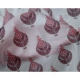 thumbnail image 4 of oneOone Silk Tabby Fabric Leaves & Floral Block Print Fabric BTY 42 Inch Wide, 4 of 5