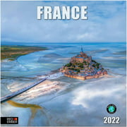 RED EMBER France 2022 Hangable Wall Calendar - 12" x 24" Opened - Thick & Sturdy Paper - Giftable - Discover the Beauty