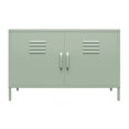 thumbnail image 4 of RealRooms Shadwick 2 Door Wide Metal Locker Accent Storage Cabinet, Pale Green, 4 of 9