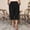 Black, variant on Women's Plus Size Cropped Capri Pants with Pockets Casual Solid Color