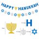thumbnail image 3 of Banner decorativo para fiestas HAPPY Candelabro con purpurina y flores para tirar Candelabro con forma de estrella hexagonal y flores para tirar, 3 of 6
