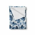 thumbnail image 2 of Hawaii Soft Flannel Fleece Throw Blanket, Branch of Arecaceae Tree Polynesian of Triumph and Victory Spring, Cozy Plush for Indoor and Outdoor Use, 60" x 80", Cobalt Blue Baby Blue, by Ambesonne, 2 of 6