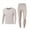 Gray, variant on Bovxnpu Mens Thermal Fleece Lined Long Johns Base Layer Shirts Pant, Thermal for Men Long Johns with Fleece Lined Base Layer Men Cold Weather Top Bottom