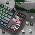 thumbnail image 3 of Teclado Rainy75 QK87 75% con interruptor POM RGB de pantalla multimedia, 3 of 7