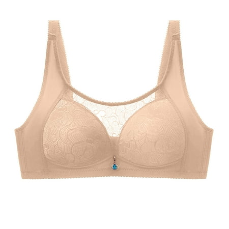 Push-Up Lace Bra Full Cup Bra for Women Sexy Wireless Push Up Lace Bras Tank Top Bra Seamless Comfortable Full-Coverage T-Shirt Sports Bra for Womens