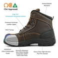 thumbnail image 4 of Tiger Safety CSA Men's Work Boots Waterproof Steel Toe Leather 7666, 4 of 7