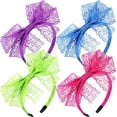 thumbnail image 1 of Diadema JAMW de encaje para fiesta temática de los 80 Accesorios para disfraces Paquete de 4, 1 of 5