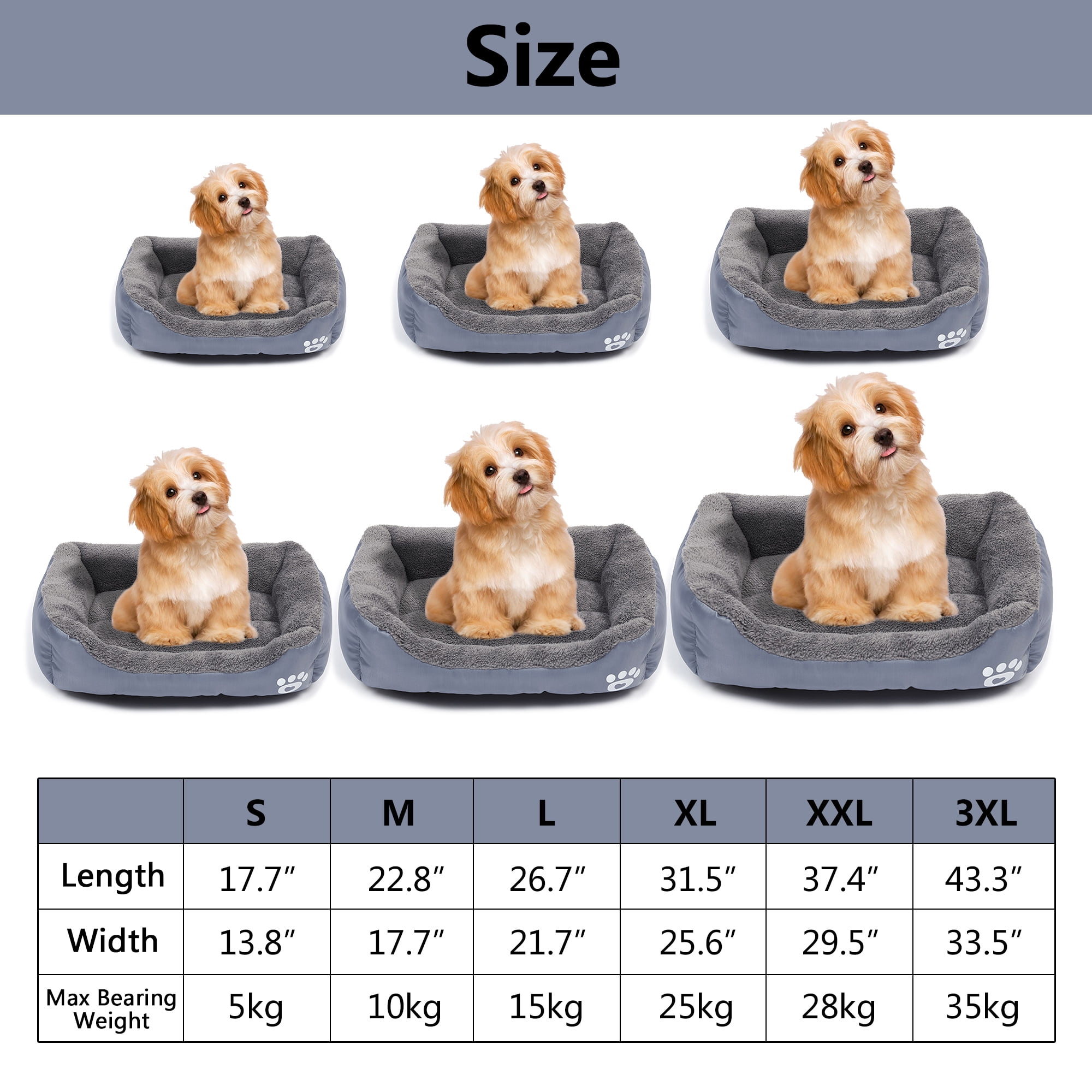 Pet Dog Bed Cat Puppy Cushion Kennel Mat Dog Sofa Beds for Medium Large Dogs