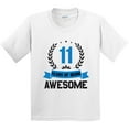 thumbnail image 3 of Inktastic 11 Years of Being Awesome Blue Birthday Youth T-Shirt, 3 of 5