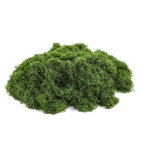 Masteelf Realistic Faux moss Decoration for Bonsai and Indoor Use Portable and Lightweight Green Nylon Material