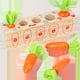thumbnail image 3 of Juguetes Montessori Para Enchufar, Juego De Cosecha De Zanahorias, Juego De Tirar De Zanahoria, Simulación De Juguetes Educativos De Madera Cateissary FN003134-00, 3 of 6