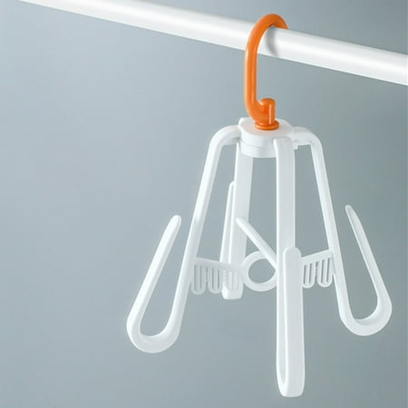 

Clearance & Promo Shoe Drying Rack Rack Multifunctional No-Punch Plastic Hook Sun Shoe Rack Household Rotatable Folding Storage White Akmoler