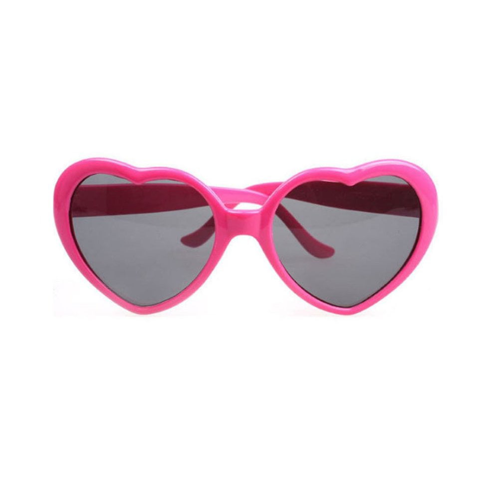 Childrens Heart Shape Sunglasses Lovely UV400 Mirror Unisex Sun Glass Kids Party 