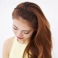 thumbnail image 4 of Unisex Negro Metal Espiral Mujeres Accesorios Banda Hombres Cabello Onda Diadema 5 piezas Inevent AP007499-02, 4 of 6