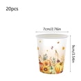 thumbnail image 3 of OCCOA 20 Piece Thanksgiving Disposable Tableware Set with Fall Pumpkin Design, Paper Plates Cups Napkins for Harvest Party Decoration, C, 3 of 6