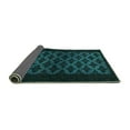 thumbnail image 2 of Ahgly Company Indoor Rectangle Abstract Turquoise Blue Modern Area Rugs, 3' x 5', 2 of 4