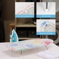 thumbnail image 4 of Slieton Tabletop Ironing Board 12"x29" – Portable Folding Ironing Board with Thick Felt Padding, Heat-Resistant Cover, Stainless Steel Legs, Compact & Space-Saving Design (Color Floral), 4 of 8