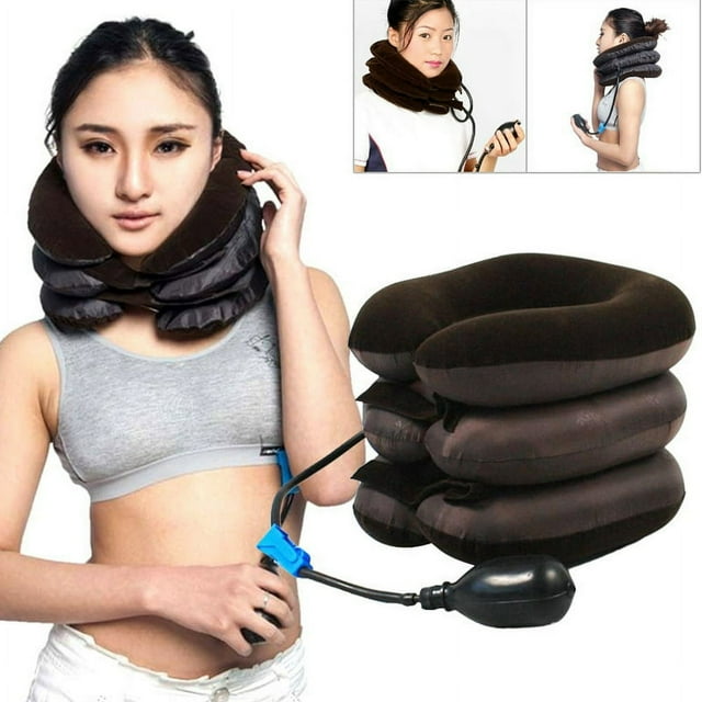 OUSITAID Collier Cervical Gonflable Support Appareil de Massage par Traction Aérienne Soins de Santé