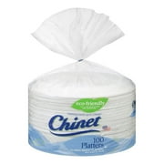 Chinet Classic White 12-5/8 x 10" Platters (100 Count)