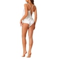 thumbnail image 3 of Pijamas de satén para mujer INSPIRE CHIC, camisón sin mangas, ropa de dormir con pantalones cortos, conjunto de lounge de seda XL blanco, 3 of 6