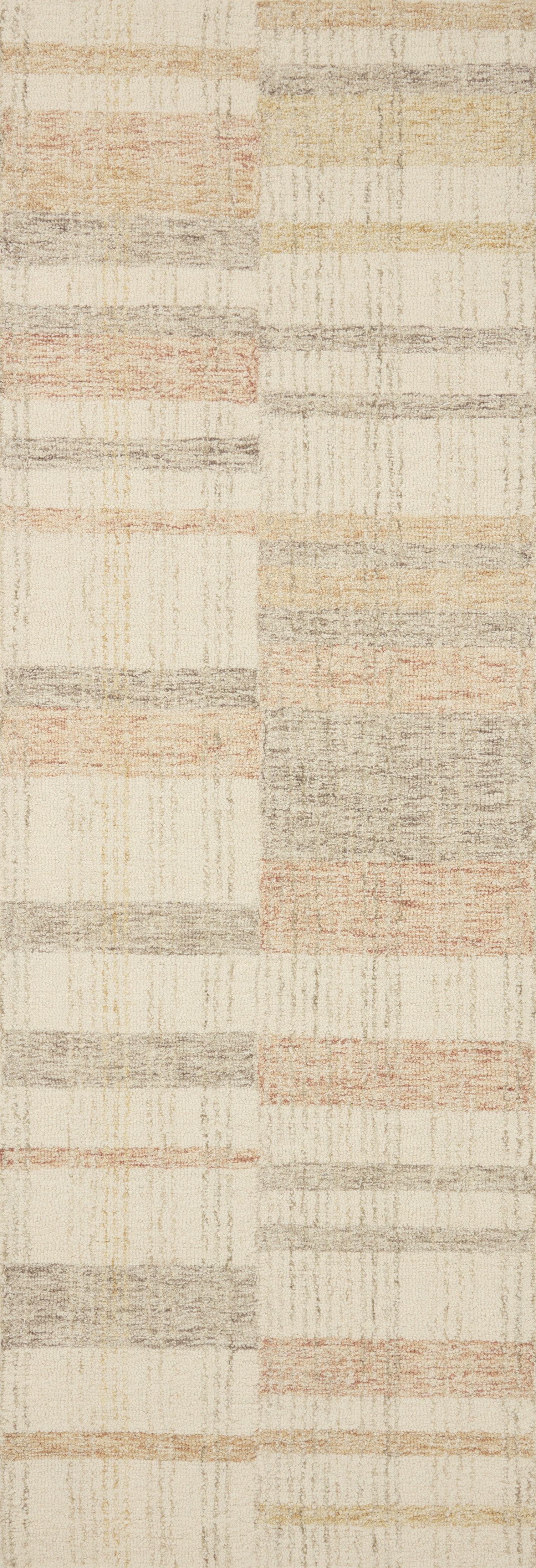 Chris Loves Julia x LoloiChris Natural / Multi 2'-6" x 9'-9" Runner Rug