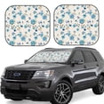 thumbnail image 2 of Picia Rose Flowers 2 Piece Car Windshield Sun Shade Foldable | Foldable Sun Shield for Front Window Blocks UV Rays and Keeps Your Vehicle Cool-Small, 2 of 7